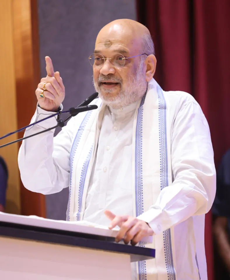 New Delhi: Amit Shah Felicitates Indian Contingent of World Police & Fire Games