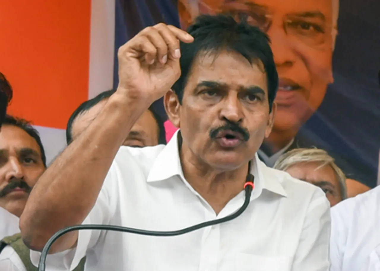 New Delhi: KC Venugopal Addresses Statehood Protest for J&K