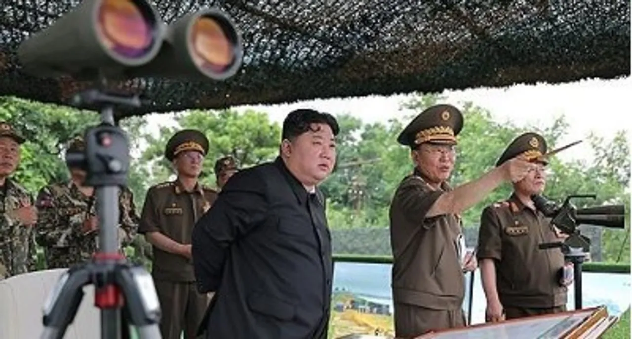 North Korean leader calls for bolstering combat capability during artillery drills