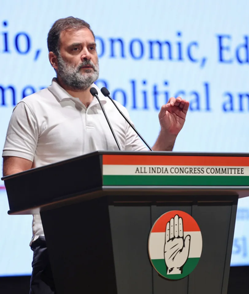 New Delhi: Congress Leaders Attend Caste Census Presentation
