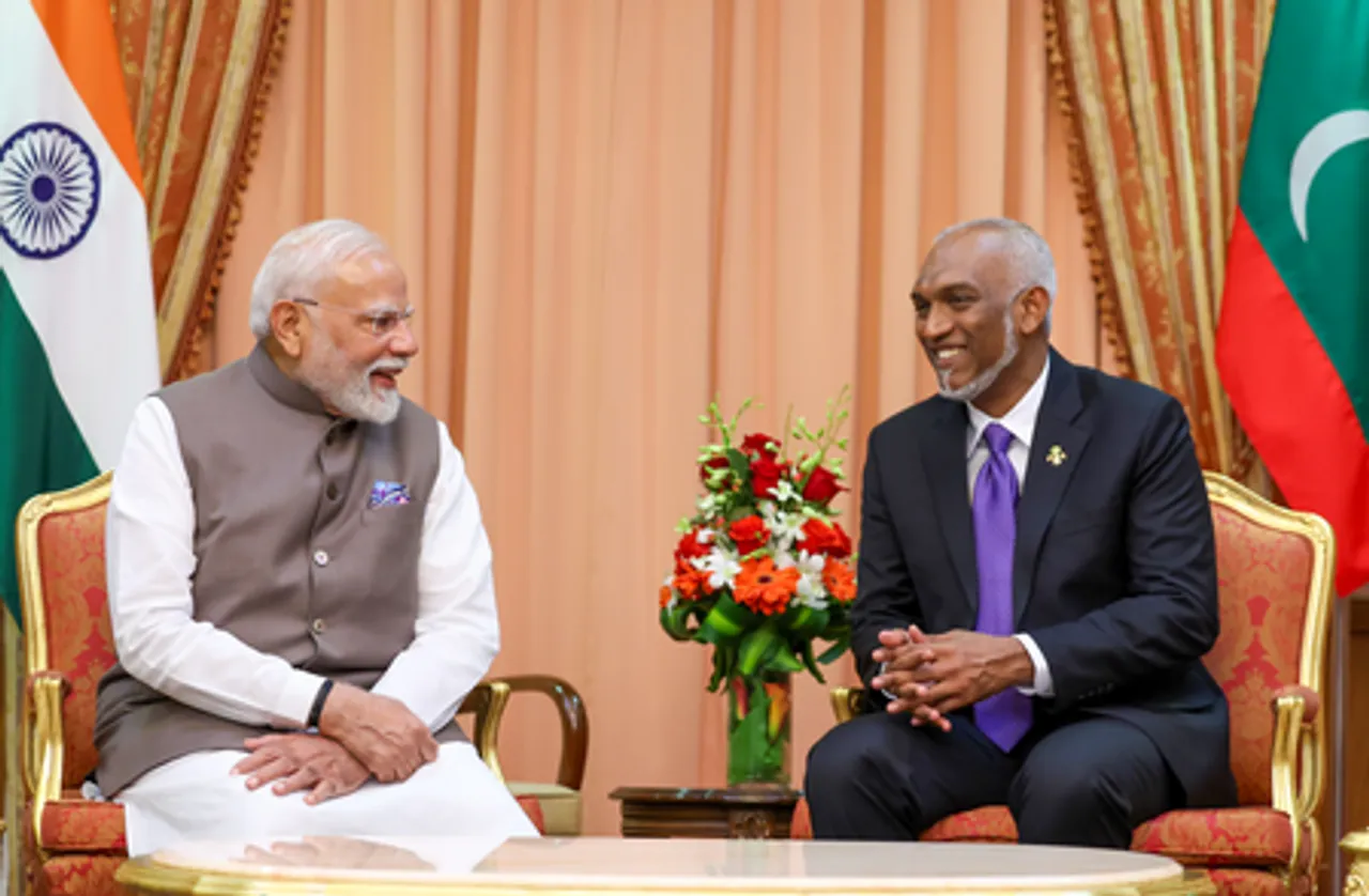 Malé: PM Modi Meets Maldivian President Muizzu