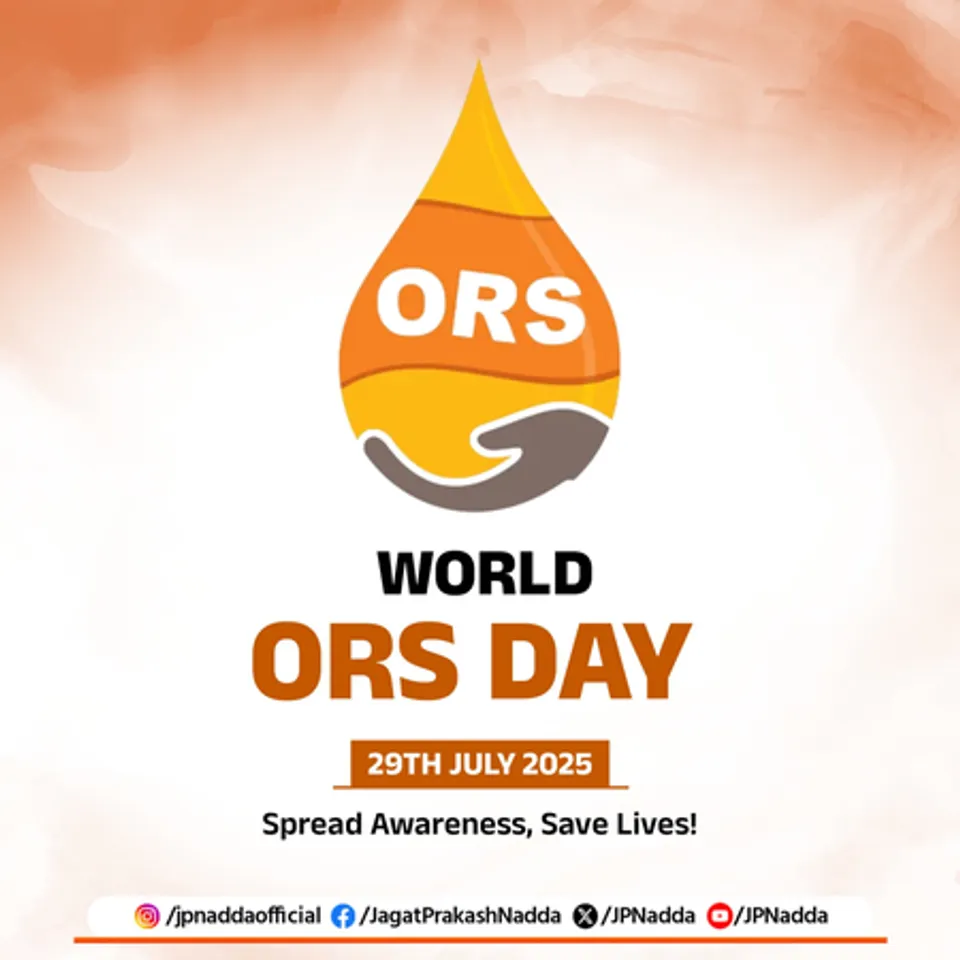 ORS affordable, effective healthcare solution for dehydration & diarrhoea: Nadda