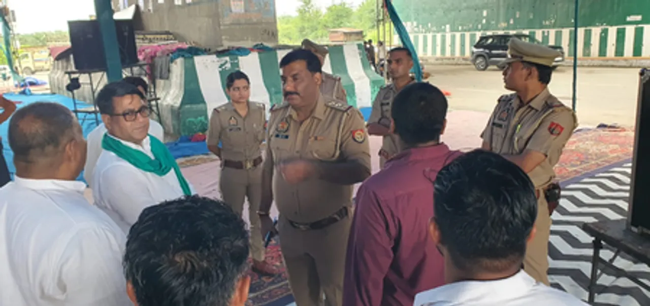 किसानों की महापंचायत : कई क्षेत्रों में डायवर्जन लागू, बड़ी संख्या में पुलिस बल मौजूद