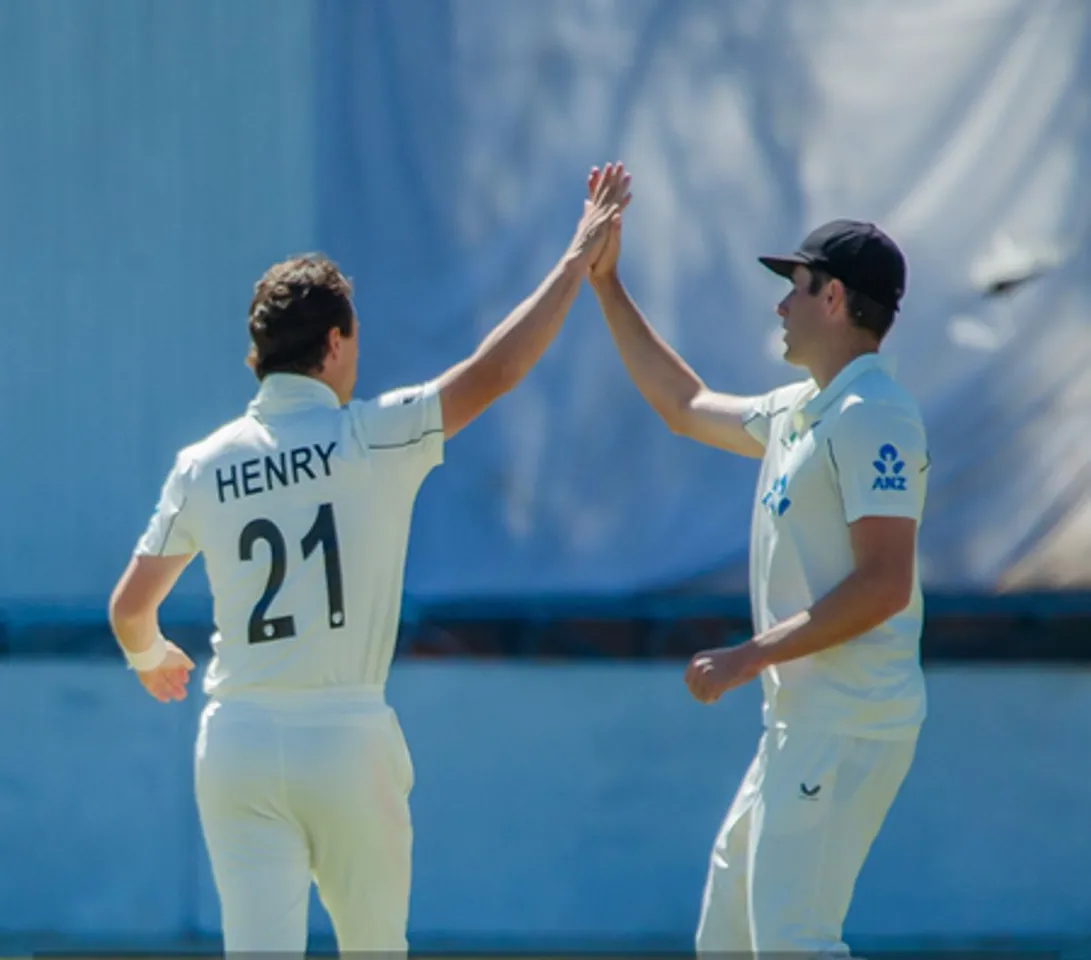 Matt Henry stars as New Zealand crush Zimbabwe by nine wickets in Bulawayo, Zimbabwe, on Friday. Photo credit:  BLACKCAPS/X