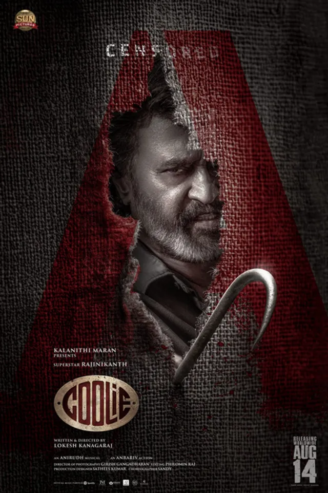 Censor Board clears Rajinikanth's 'Coolie' for release with an 'A' certificate