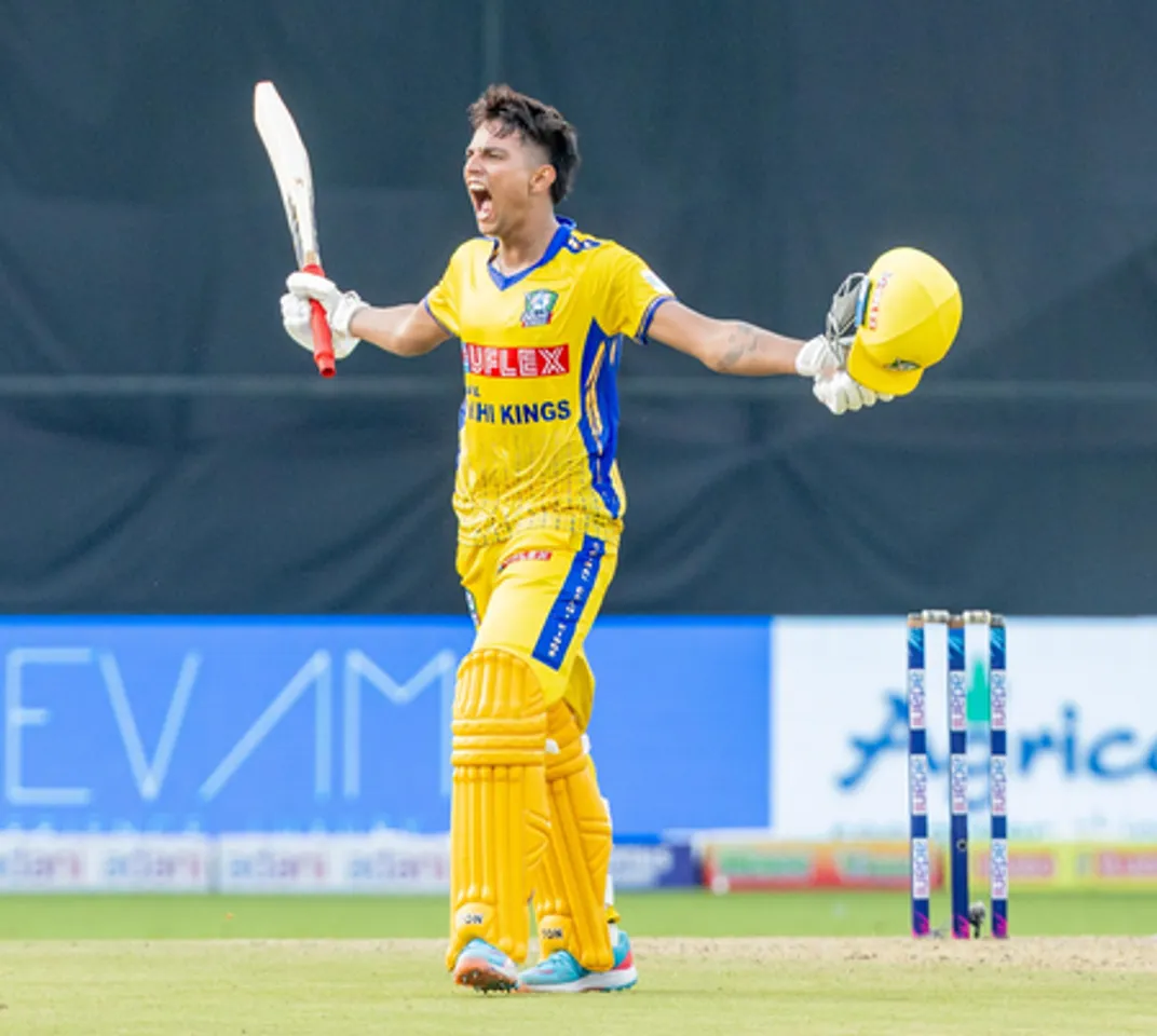 Yash Dhull smashes first ton of season to power Central Delhi Kings to victory in the Delhi Premier League (DPL) at the Arun Jaitley Stadium in New Delhi on Sunday. Photo credit: DPL