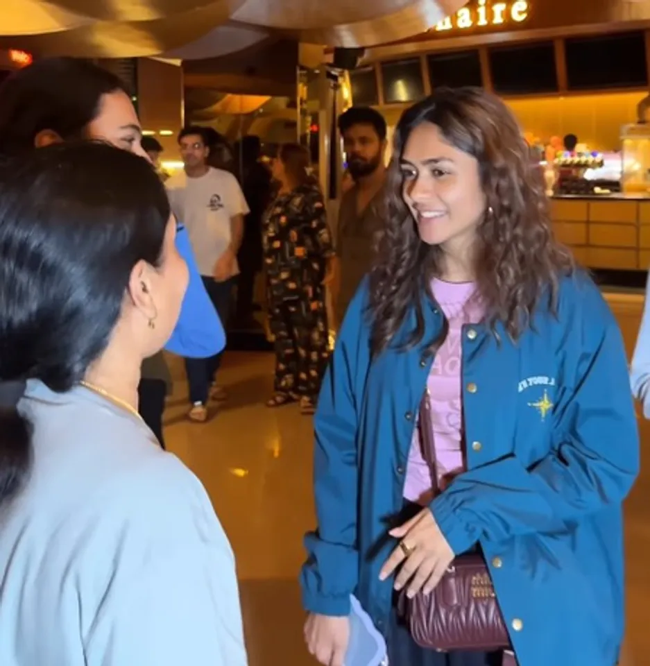 मृणाल ठाकुर ने दर्शकों संग देखी 'सन ऑफ सरदार 2', 'पहला तू दूजा तू' गाने पर किया हुक स्टेप