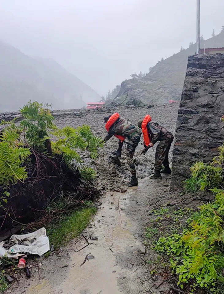 Uttarkashi: Indian Army Conducts Rescue Ops After Cloudburst