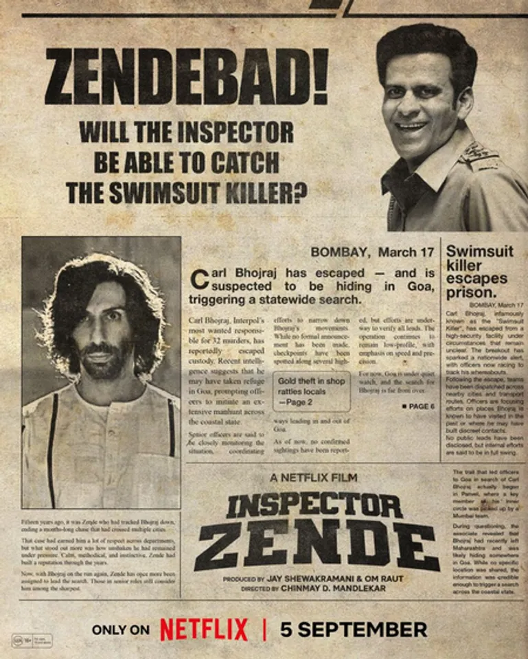 Manoj Bajpayee-starrer ‘Inspector Zende’ to premiere on September 5