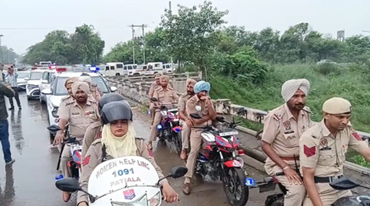 पटियाला में स्वतंत्रता दिवस से पहले पुलिस का फ्लैग मार्च, सुरक्षा के लिए कड़े इंतजाम