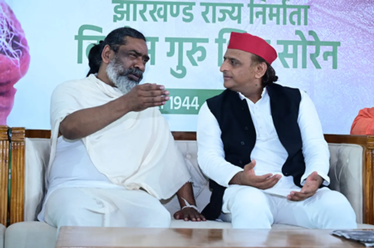 रांची में सपा प्रमुख अखिलेश यादव बोले, 'चुनाव आयोग और भाजपा मिलकर कर रहे वोटों की हेरफेर'