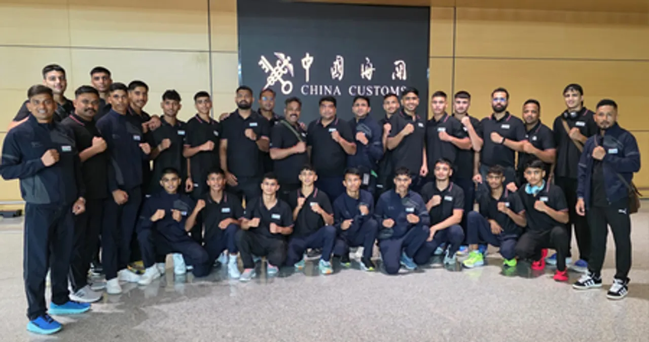 Indian boxers arrive in China for International Youth Boxing Gala (Credit: BFI)