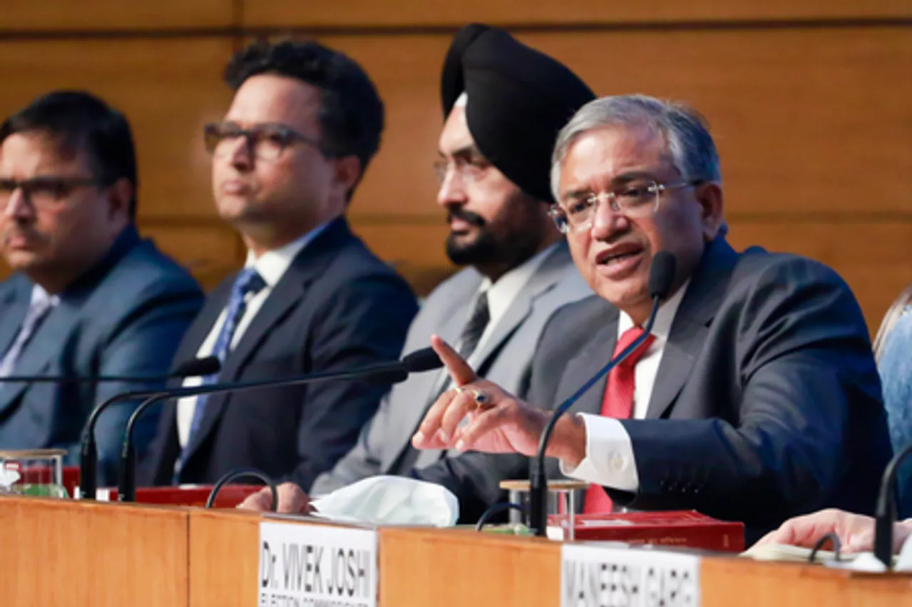 New Delhi:  CEC Gyanesh Kumar addresses a press conference