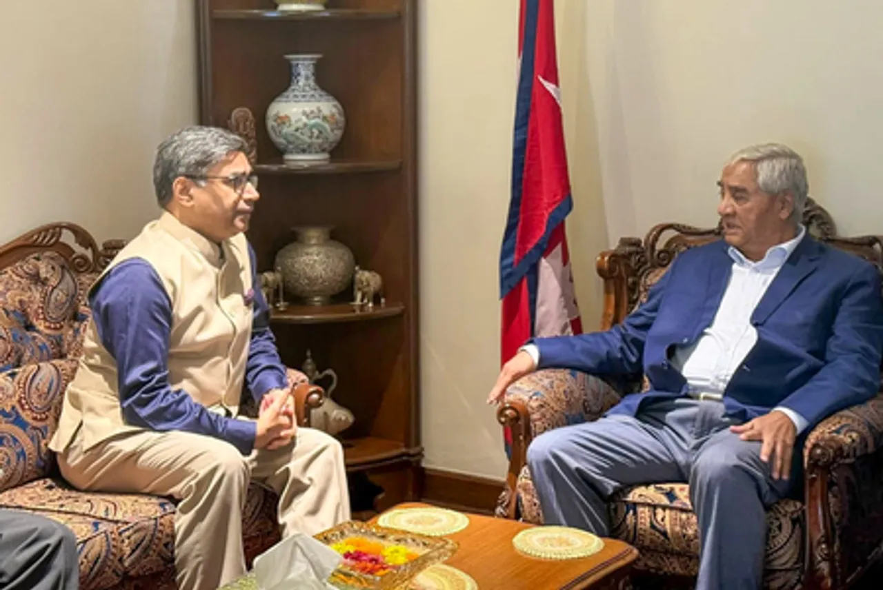 Kathmandu: Vikram Misri Meets Sher Bahadur Deuba