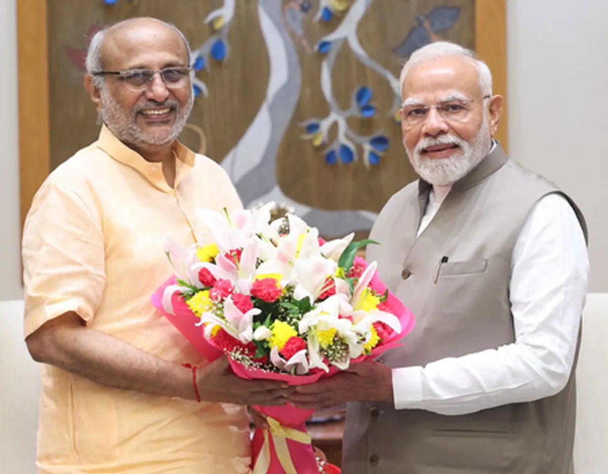 New Delhi: PM Modi meets NDA Vice Presidential nominee CP Radhakrishnan
