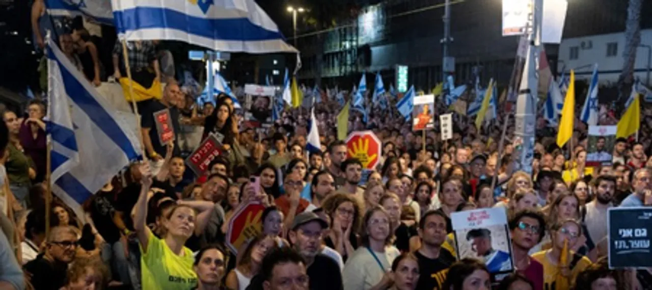 Thousands of Israelis protest, demand deal for hostages in Gaza