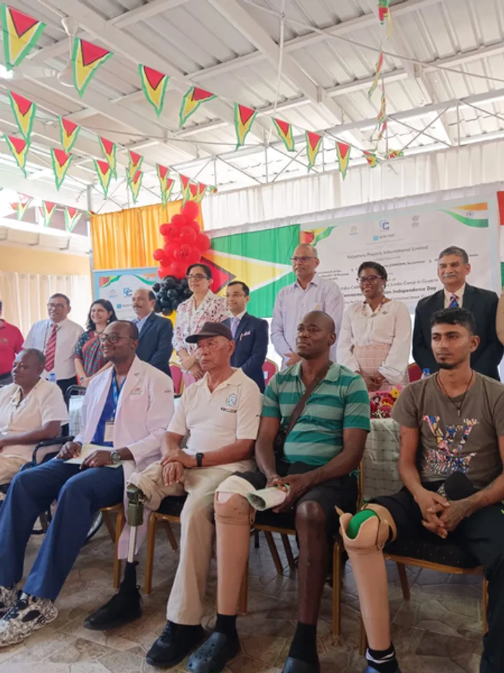 India hosts artificial limbs camp in Guayana to support people with disabilities
