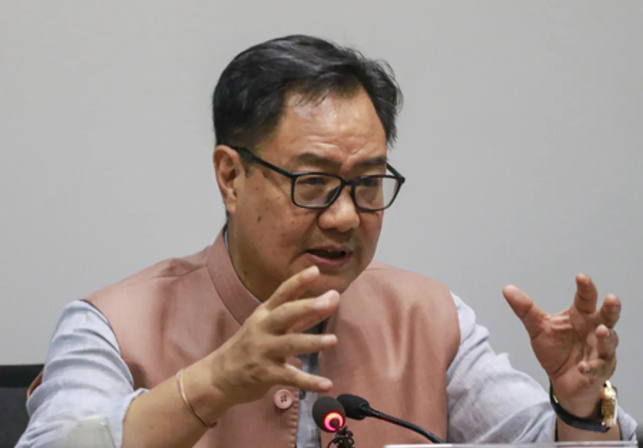 New Delhi: Kiren Rijiju addresses press conference