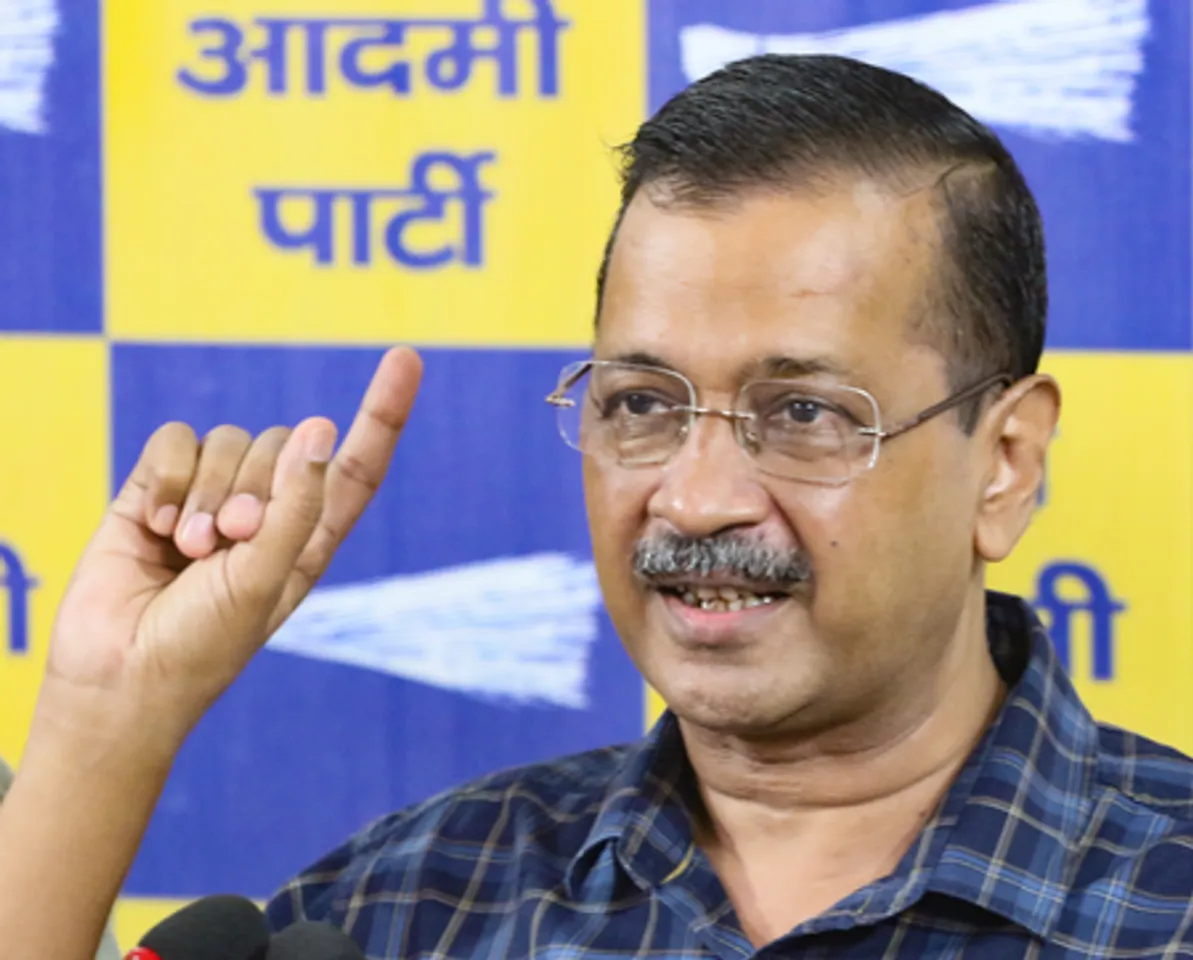 New Delhi: Arvind Kejriwal addresses a press conference