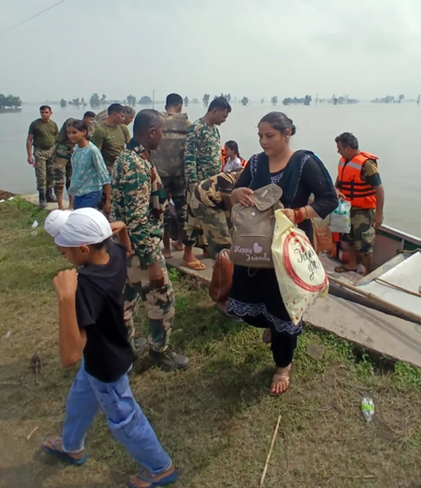 Punjab: BSF rescue operations in flood-hit Ferozepur & Gurdaspur