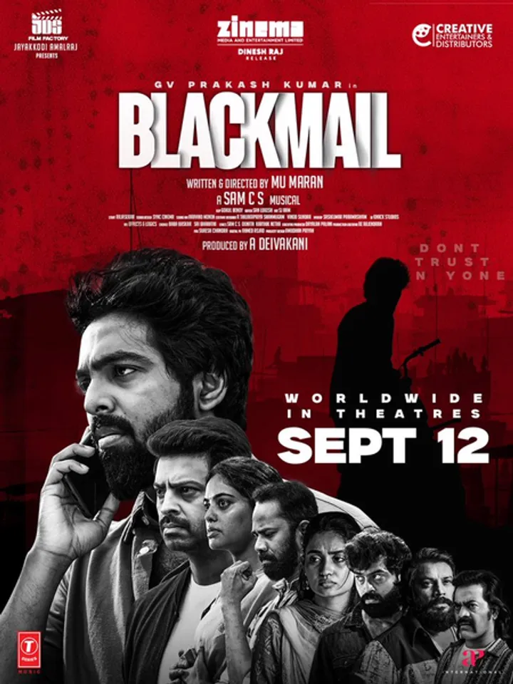 G V Prakash-starrer ‘Blackmail’ to now hit screens on September 12 (photo credit: G V Prakash X)