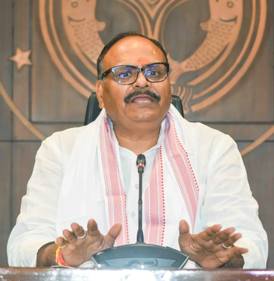 Lucknow: Brajesh Pathak addresses a press conference