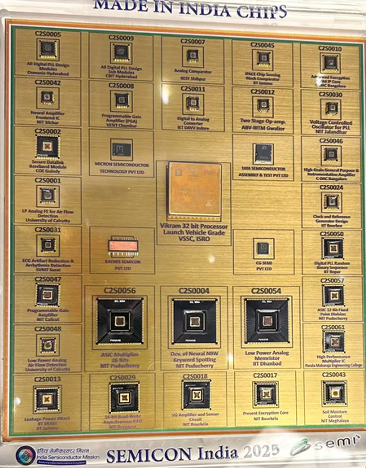 New Delhi: First ‘Made in India’ Chips Showcased at Semicon India 2025