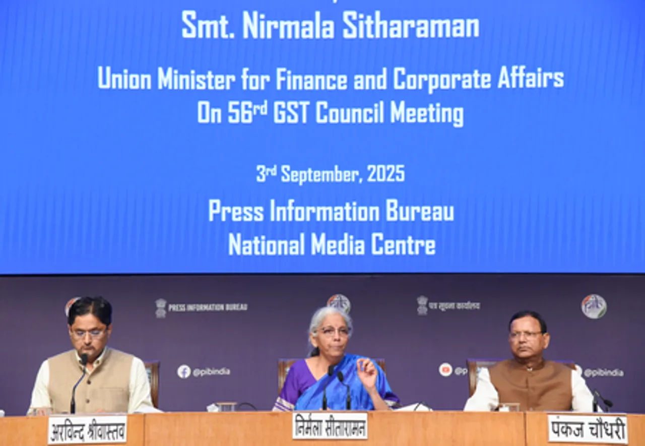 New Delhi: Nirmala Sitharaman Briefs Media on 56th GST Council Meeting
