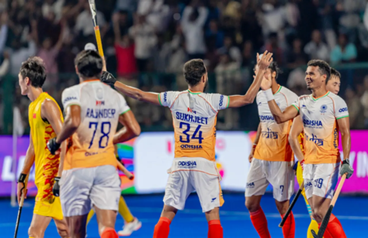 India beat China 7-0 to set up final against Korea in Season 12 of the Men’s Asia Cup Rajgir, Bihar 2025 at the Rajgir Hockey Stadium in Rajgir, Bihar, on Saturday. Photo credit: Hockey India