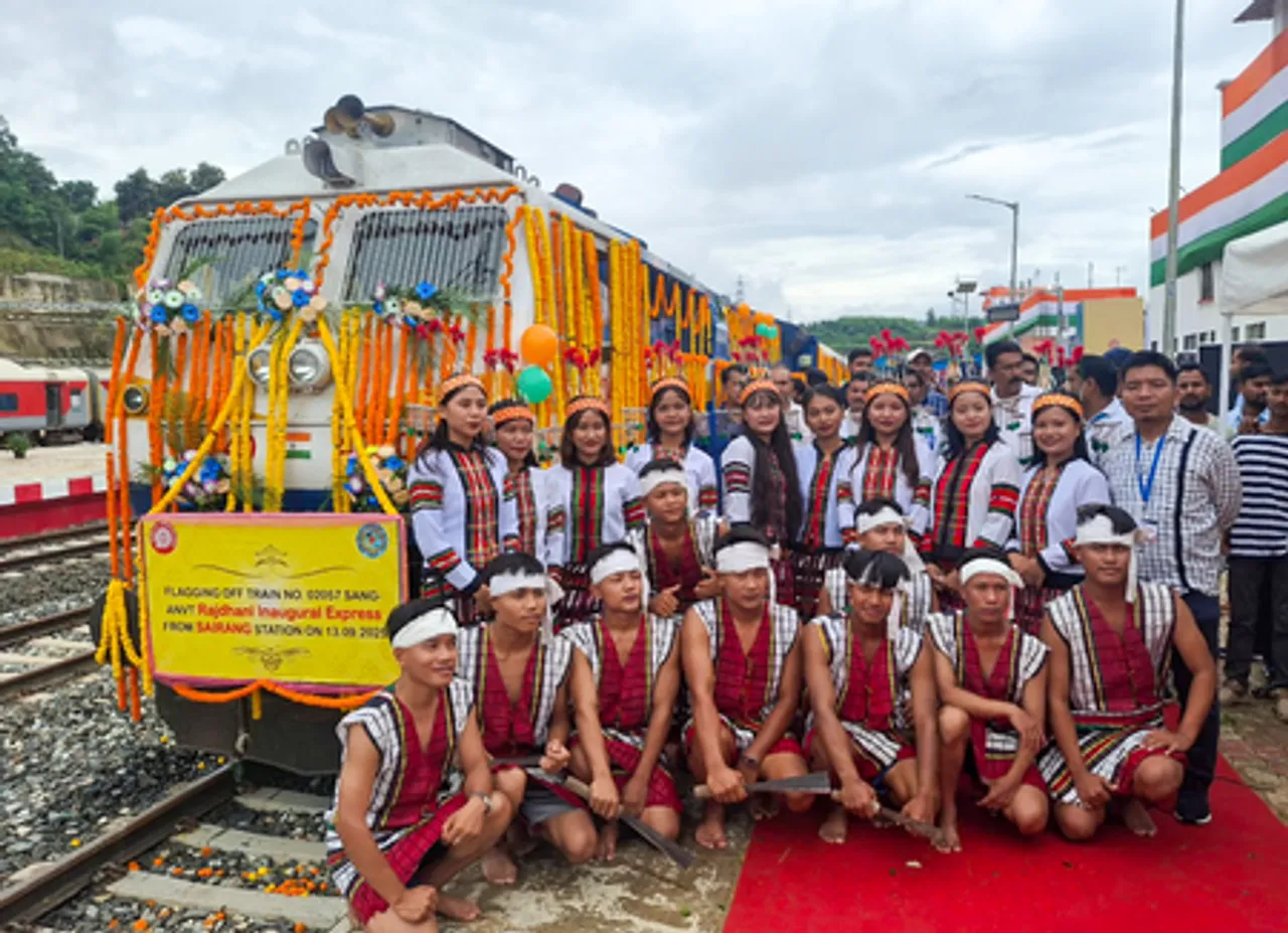 Aizawl: Flagging Off of Aizawl–New Delhi Rajdhani Express