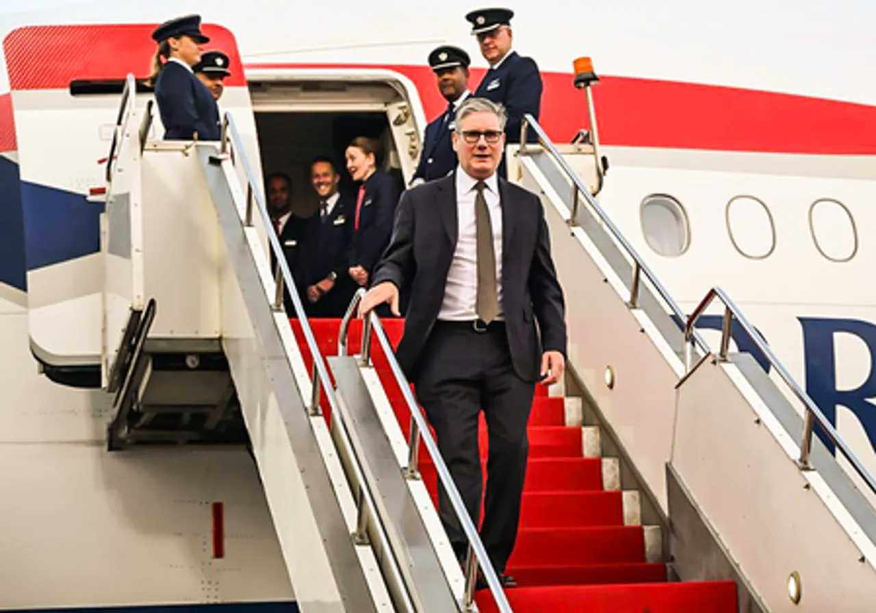 UK Prime Minister Keir Starmer Arrives in Mumbai
