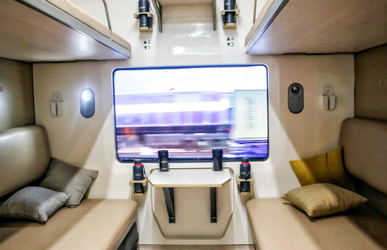 New Delhi: Vande Bharat Sleeper Coach Mock-Up Unveiled