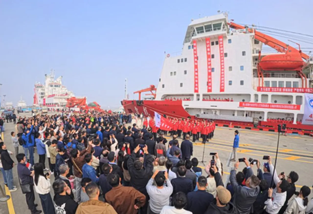 चीन का 42वां अंटार्कटिक अभियान शुरू