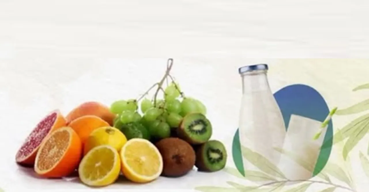 Milk and Fruits Combination