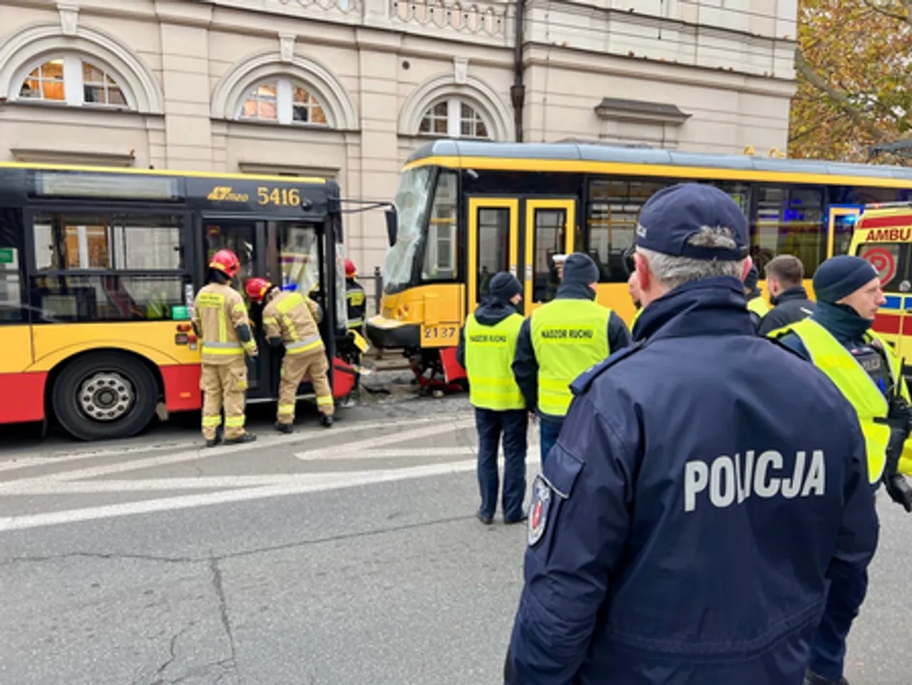 Poland: 23 people injured after trams and bus collide in Warsaw, Warsaw mayor, Rafal Trzaskowski