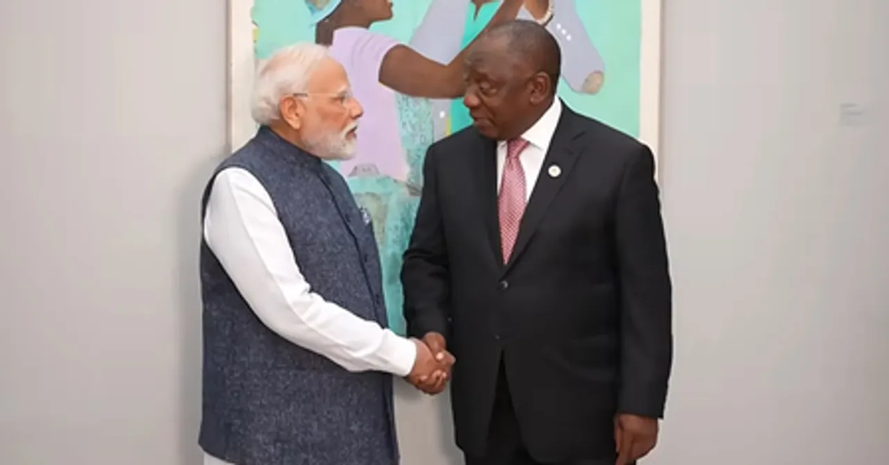 PM Modi, South African President Ramaphosa hold talks in Johannesburg