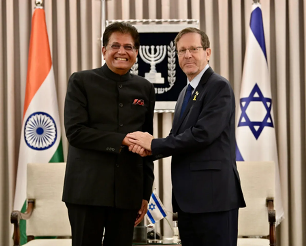 'भारत-इजरायल के बीच सहयोग की संभावनाएं अनंत,' पीयूष गोयल ने राष्ट्रपति इसहाक हर्जोग से की मुलाकात