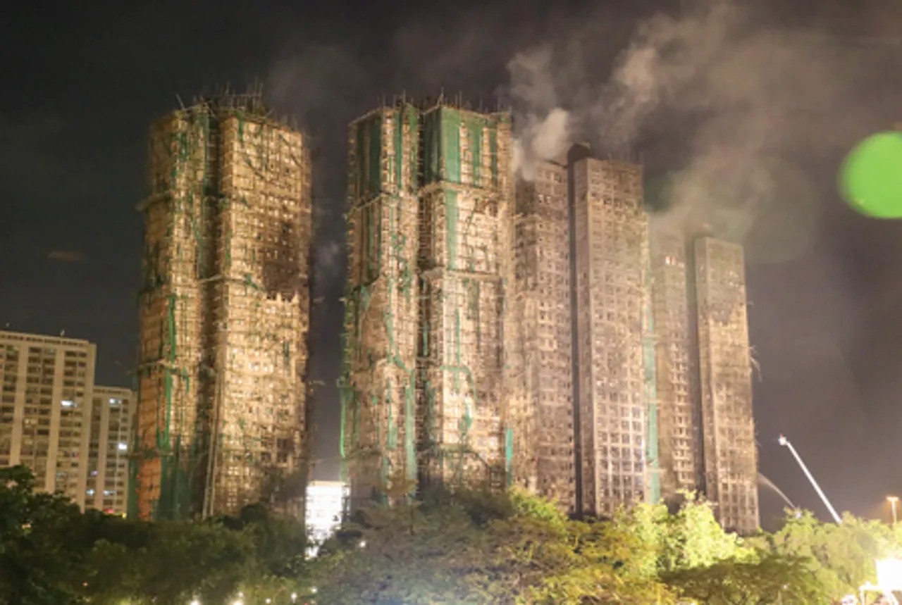 Fire in high-rise residential complex in Hong Kong