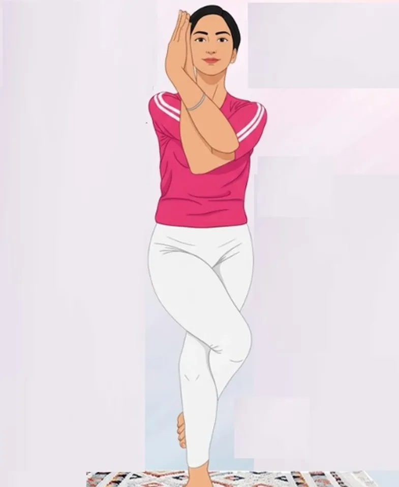 Garunasan yoga pose
