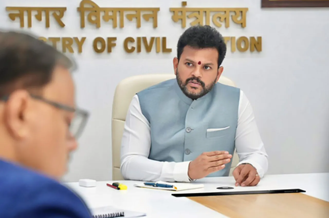 New Delhi: Ram Mohan Naidu Reviews IndiGo Operation