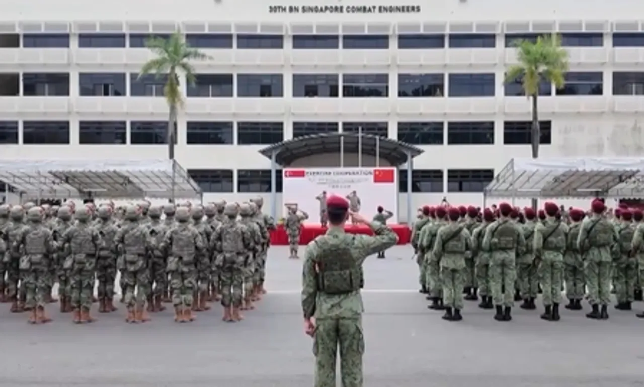 चीन-सिंगापुर 'सहयोग-2025' थल सेना संयुक्त प्रशिक्षण शुरू