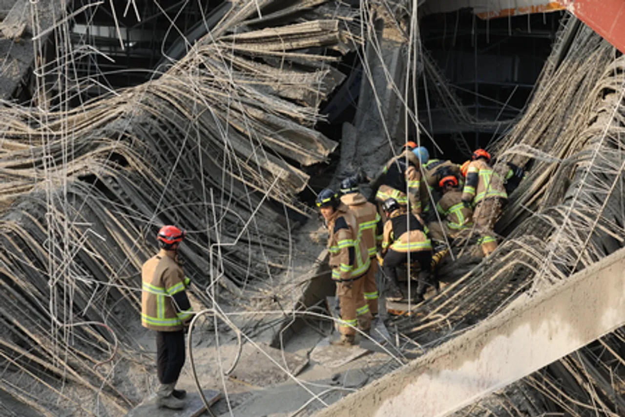 South Korea: 2 killed, 2 trapped after collapse at library construction site in Gwangju