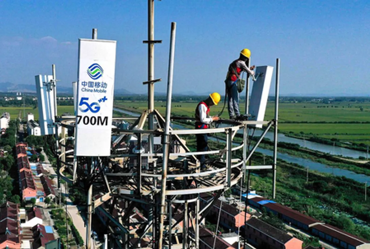 चीन में 5जी टावरों की संख्या 48.3 लाख के नए रिकॉर्ड पर पहुंची