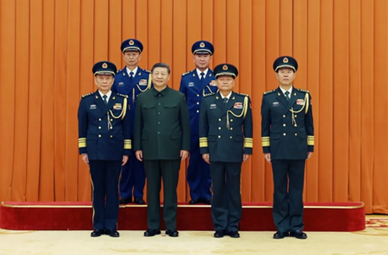 चीनी केंद्रीय फौजी आयोग ने जनरल रैंक प्रदान करने की रस्म आयोजित की
