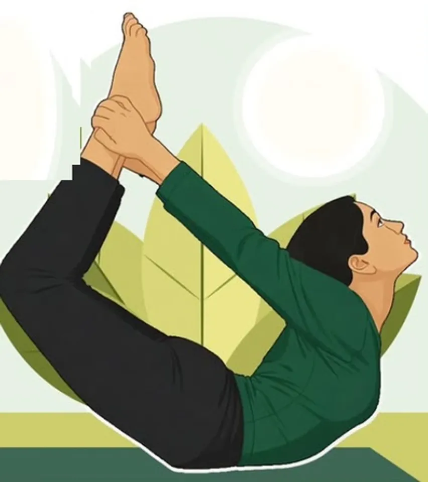 Dhanurasana pose