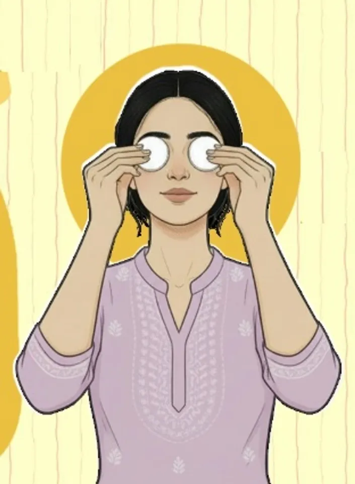 Cotton pad for eyes, Eyes health