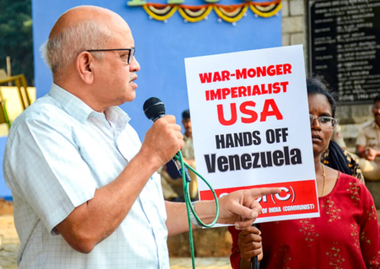 Bengaluru: SUCI Protests Against US Attack on Venezuela