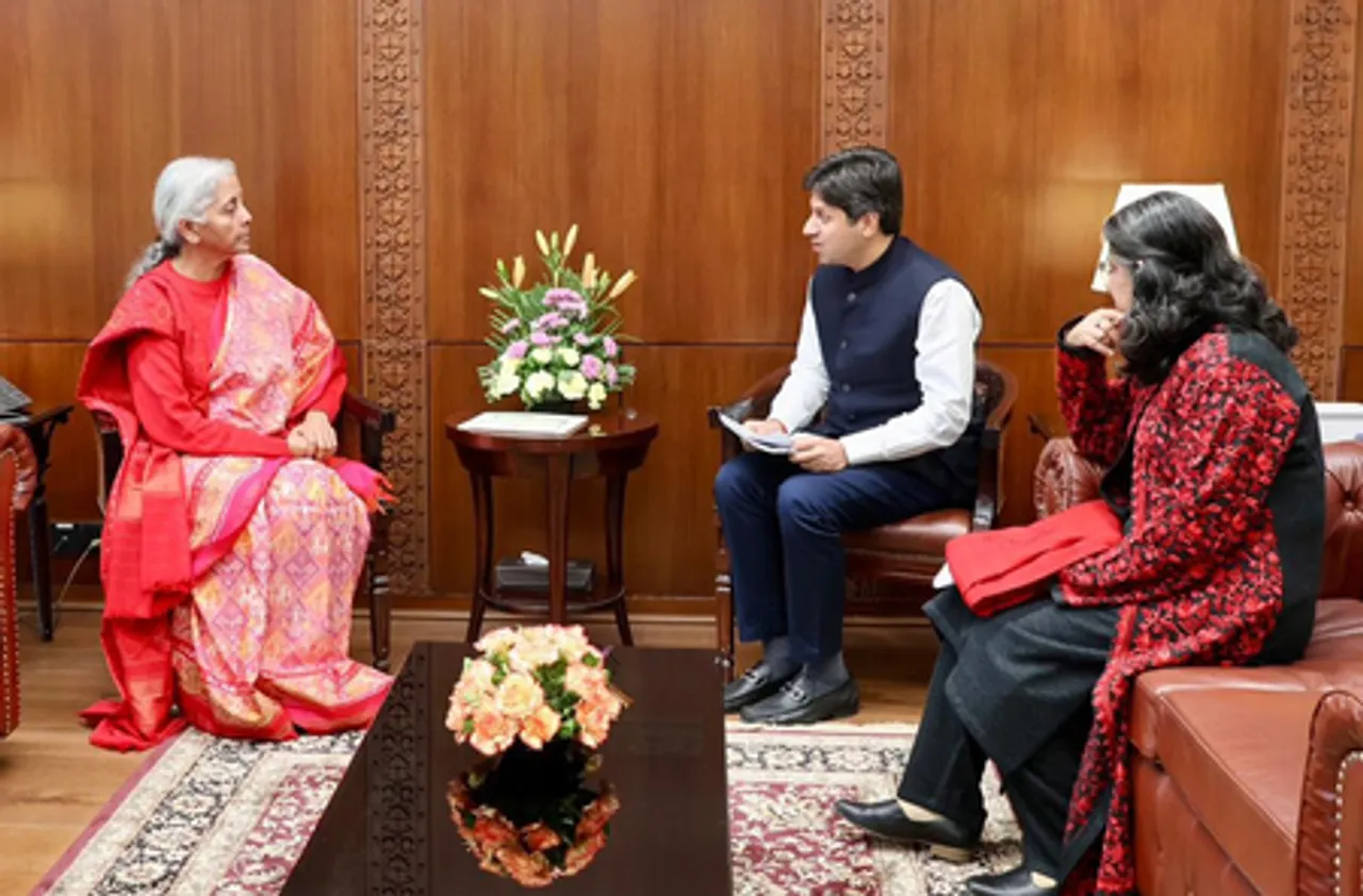 New Delhi: FICCI President meets Finance Minister Sitharaman