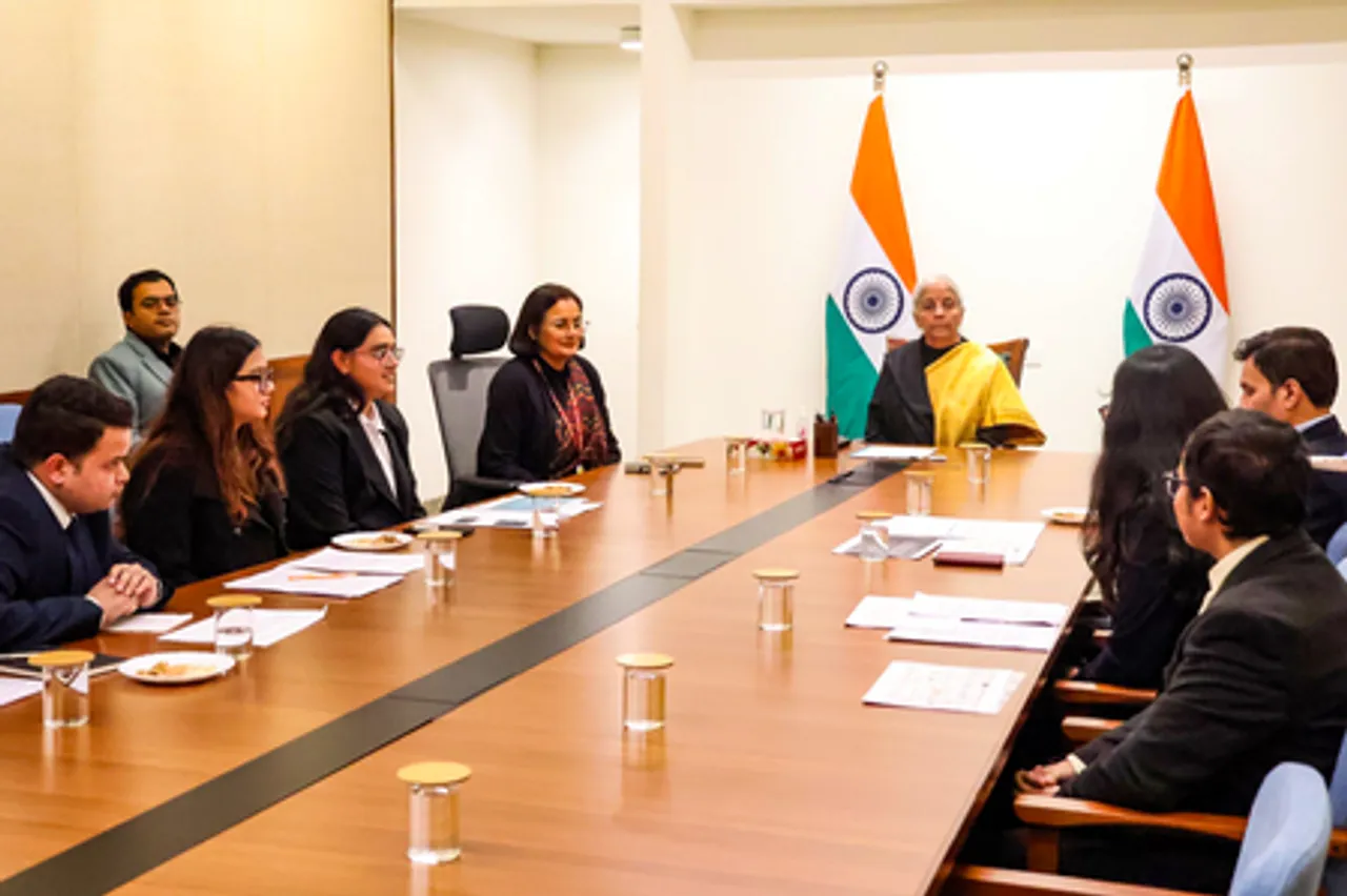 New Delhi: FM Sitharaman Holds Pre-Budget Interaction with DSE Students