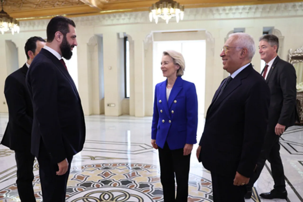 EU leaders meet Syrian President al-Sharaa in Damascus